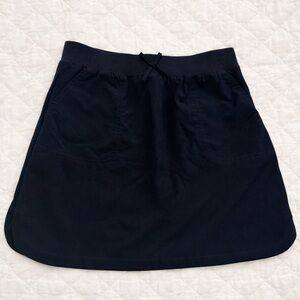 IZOD Girls Navy Skort Size 12 Elastic Waist School Uniform Skirt Built-In Shorts